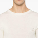 T-shirt a maniche lunghe a coste in beige Ranra - uomo 