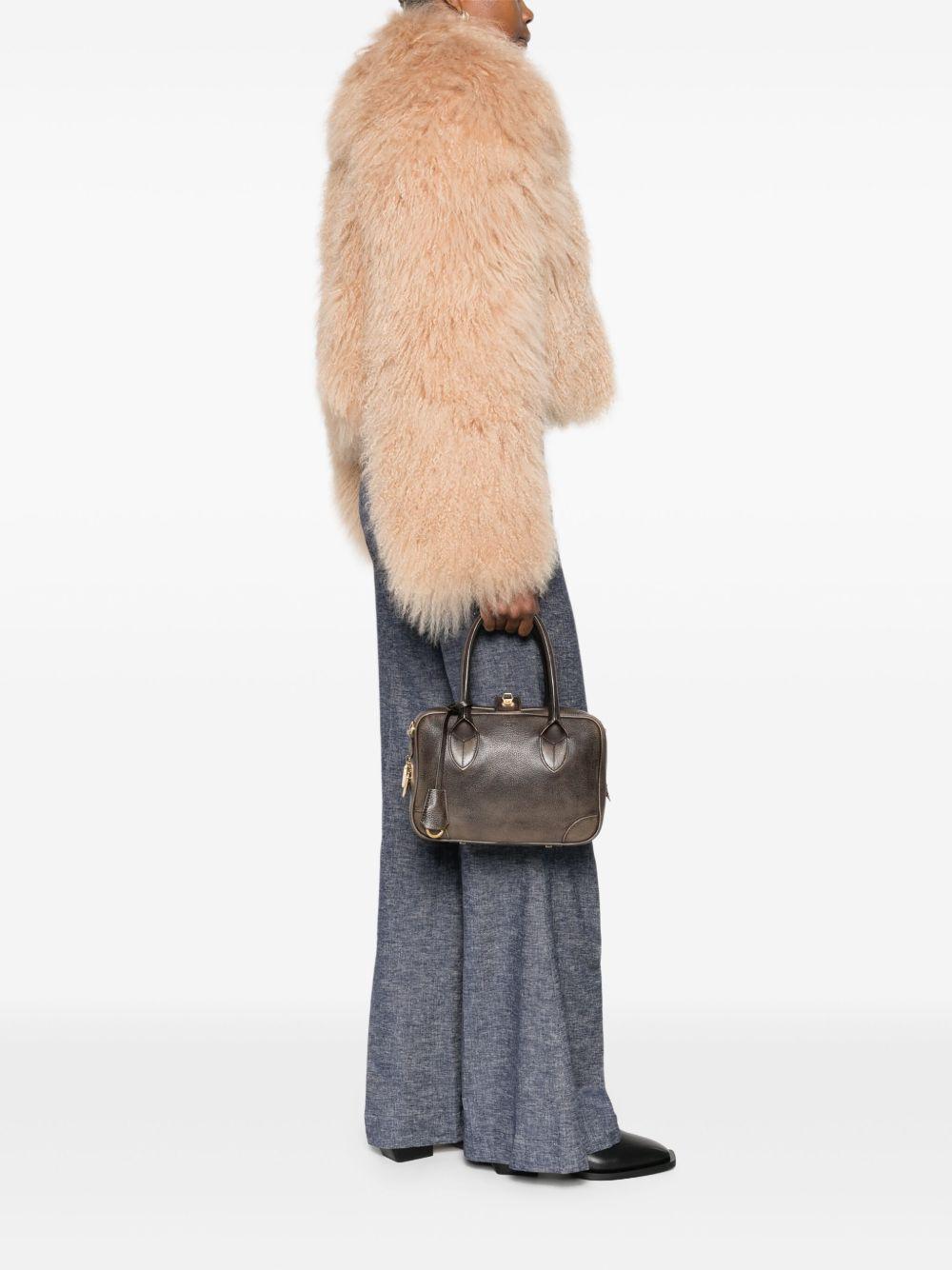Borsa a mano con chiusura con zip in marrone Golden goose - donna 