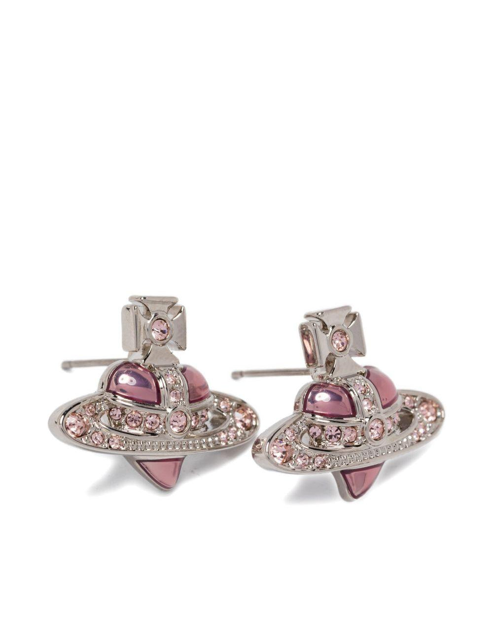 Orecchini New Diamante Heart in rosa 