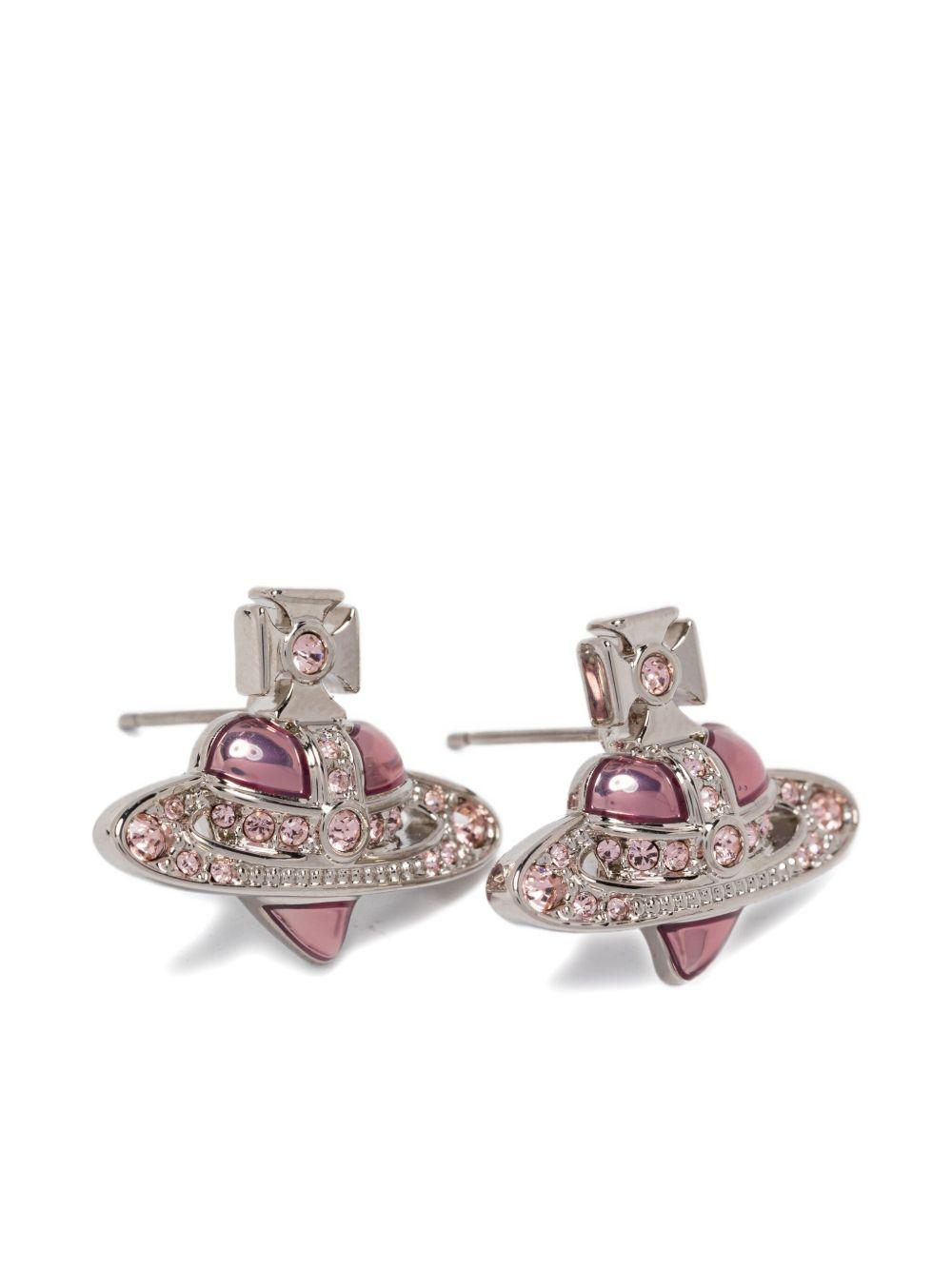 Orecchini New Diamante Heart in rosa 
