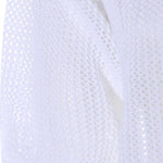 Top crop in maglia papavero in bianco Antonelli - donna 