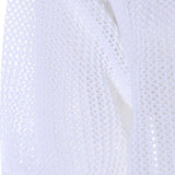 Top crop in maglia papavero in bianco Antonelli - donna 