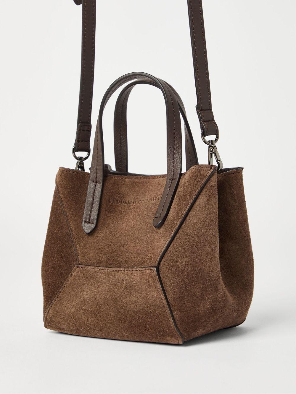 Borsa a tracolla BC Duo mini in marrone Brunello Cucinelli - donna 