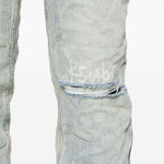 Jeans con dettagli effetto antiquato in blu Ksubi - uomo 