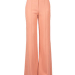 Pantaloni flared in cady a vita alta in rosa Elie Saab - donna 