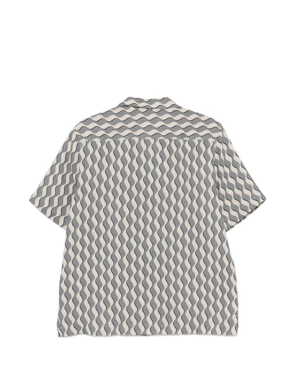 Camicia a maniche corte roberto in blu Frescobol carioca - uomo 