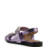 Ballerine con fibbia in lilla Ganni - donna 