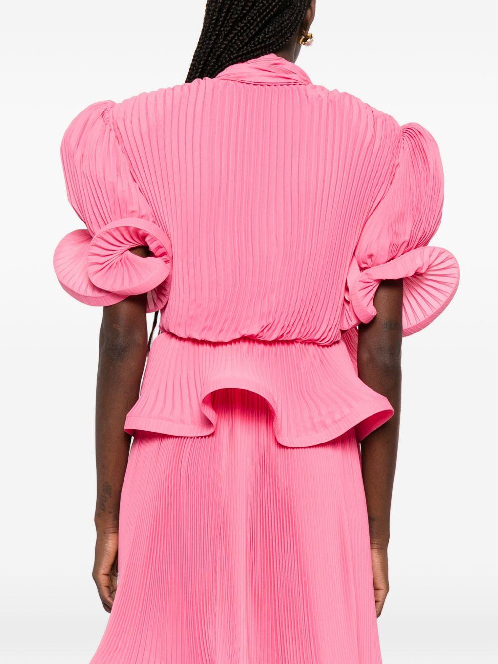 Top con ruches in rosa Rowen rose - donna 