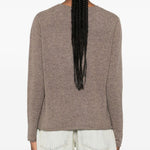 Maglione in cashmere a maniche lunghe in grigio taupe Gotha - donna 