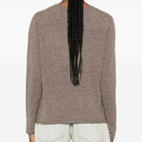 Maglione in cashmere a maniche lunghe in grigio taupe Gotha - donna 