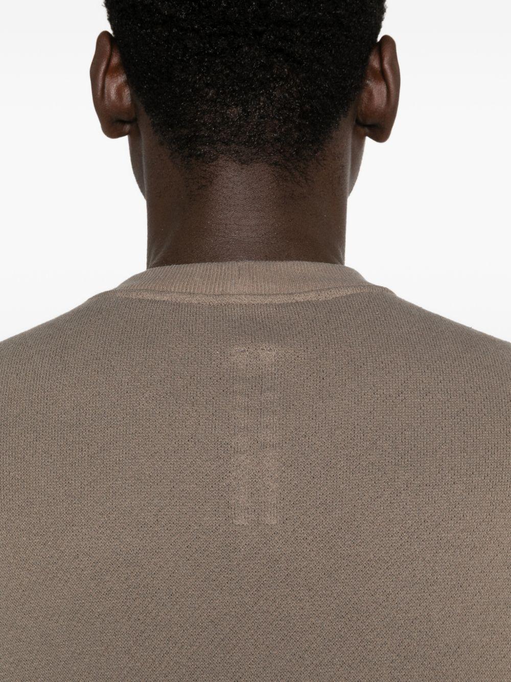 T-shirt Tommy T Sfrangiata in grigio Rick owens - uomo 