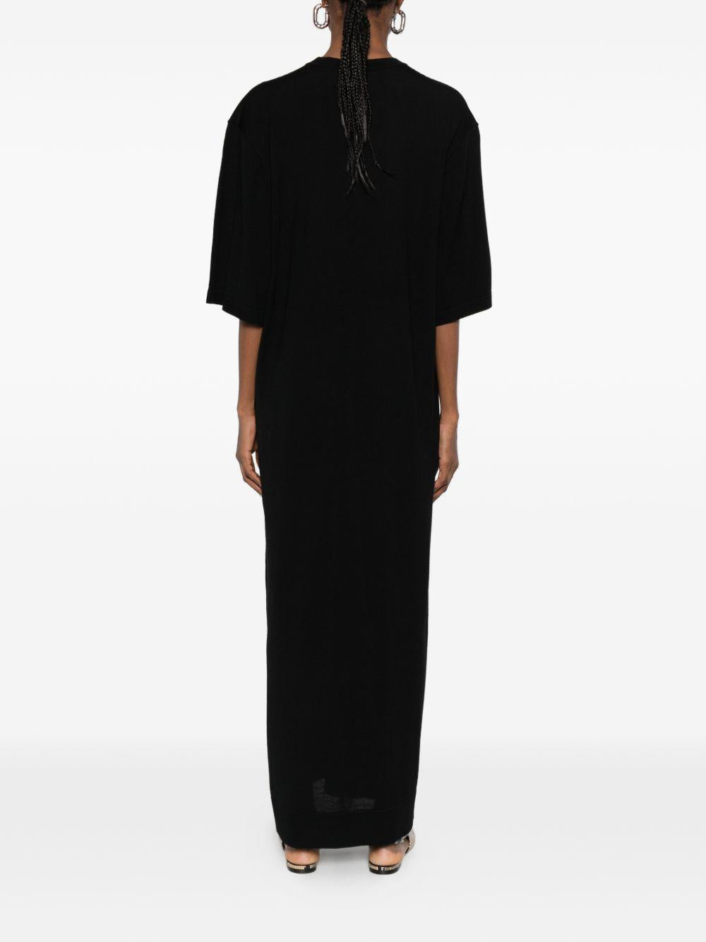 Abito lungo in maglia in nero Toteme - donna 