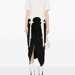 T-shirt con fiocchi in bianco Simone Rocha - donna 