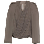 Giacca Maria con scollo a V in talpa Rick Owens - donna 