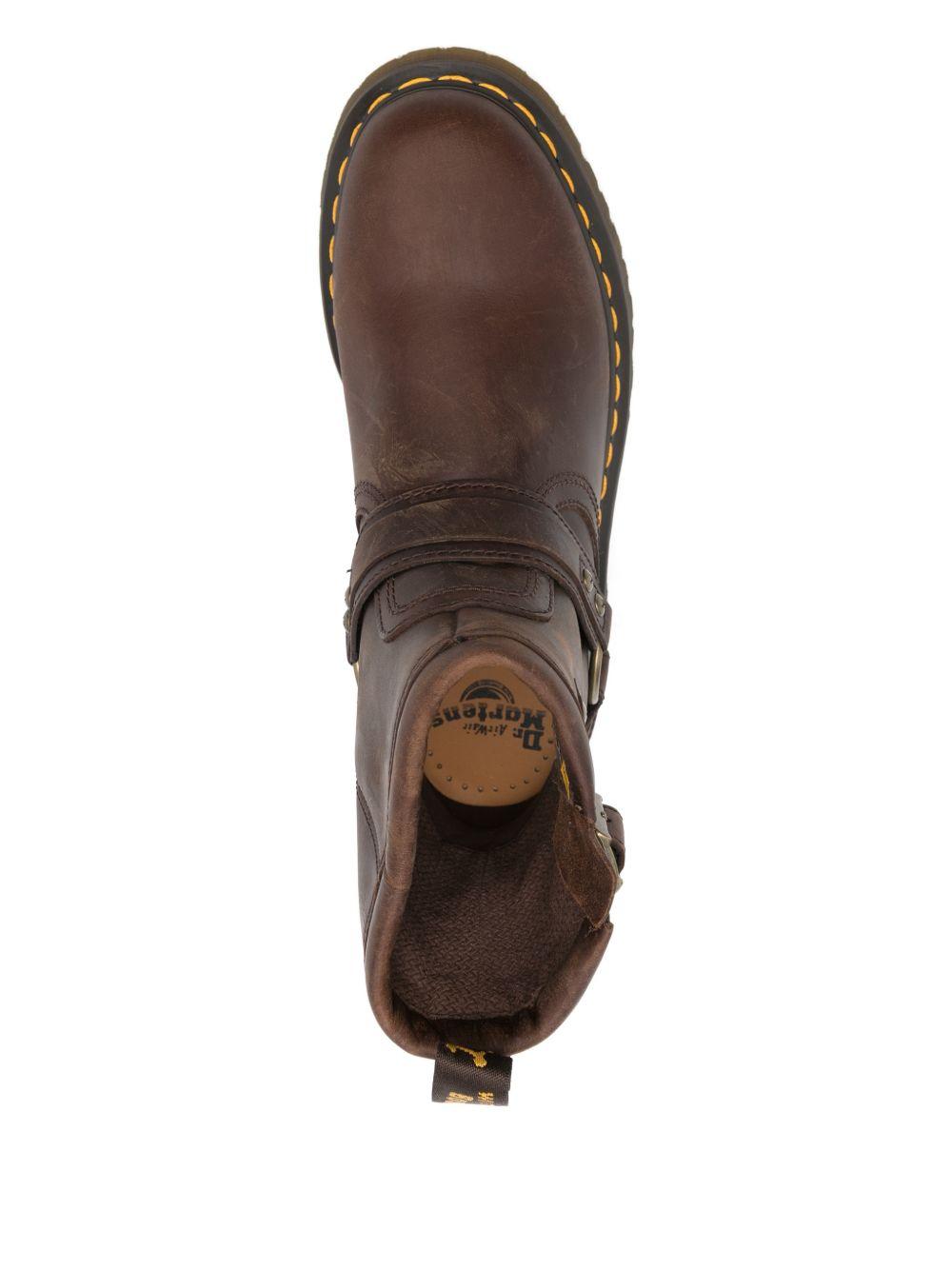 Stivaletti con cinturini anistone in marrone Dr.Martens - uomo 