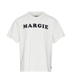 T-shirt in cotone con stampa grafica in bianco Mm6 maison margiela - uomo 