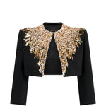 Blazer crop dexy in nero Jenny packham - donna 