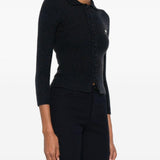 Cardigan con logo in blu Shushu/tong - donna 