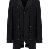 Blazer asimmetrico monopetto in nero Comme des Garçons Homme Plus - uomo 