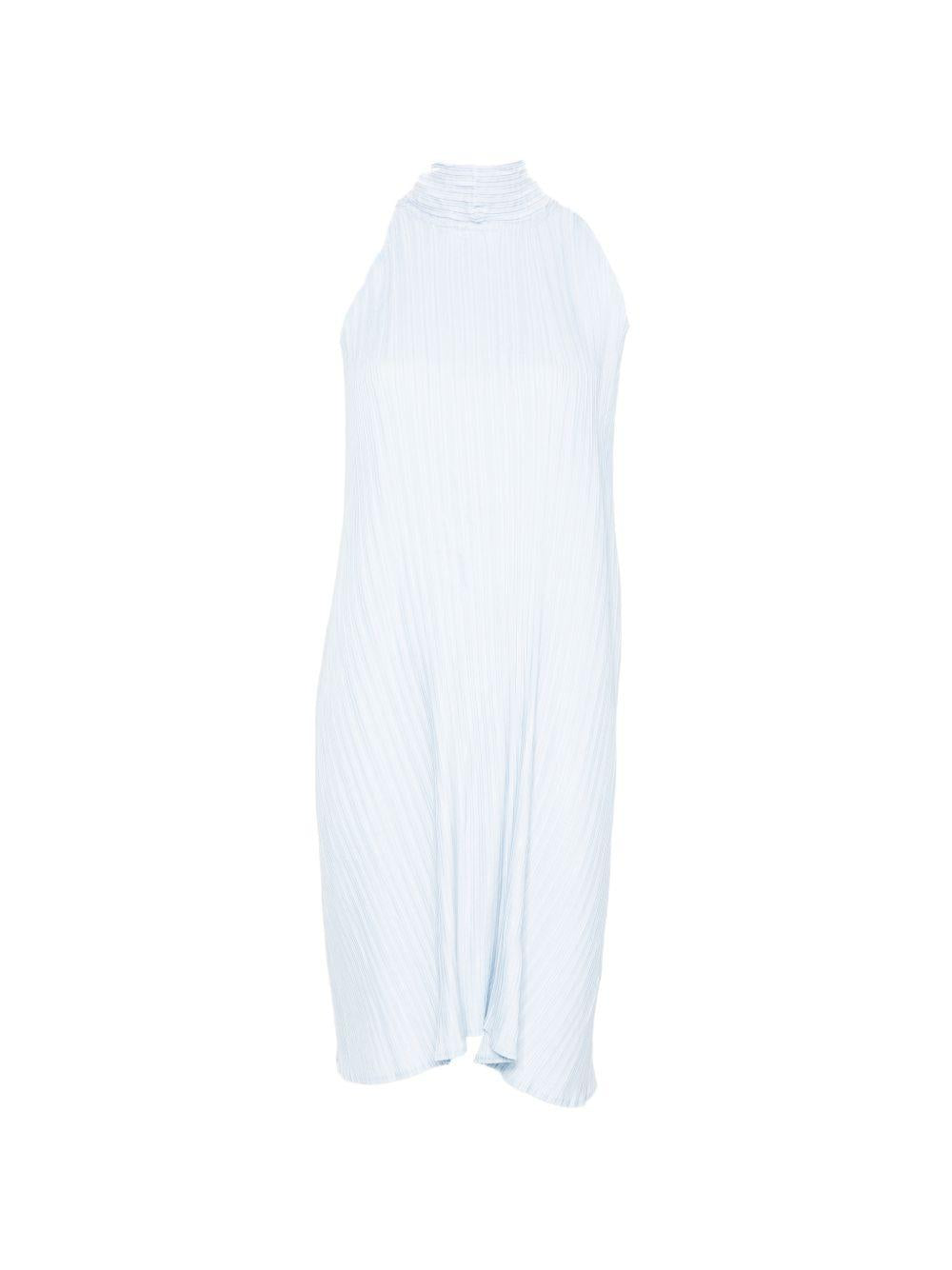 Abito midi a pieghe in azzurro GONGDID DESIGN - donna 