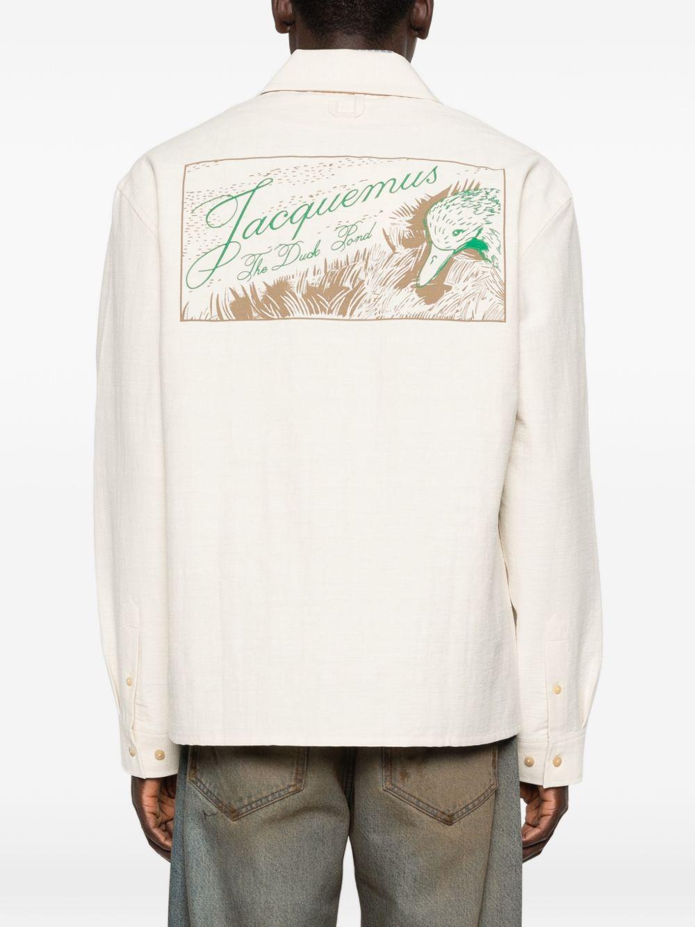 Camicia la chemise mecano in bianco Jacquemus - uomo 