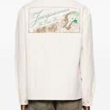 Camicia la chemise mecano in bianco Jacquemus - uomo 
