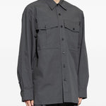 Camicia con tasche calendo in grigio Dries van noten - uomo 
