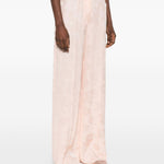 Pantaloni stampa jacquard in rosa Forte Forte - donna 