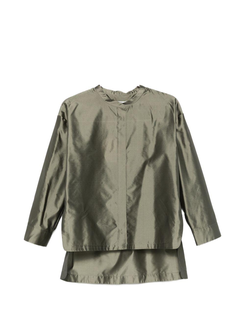 Blusa satinata racconto in verde 's maxmara - donna 