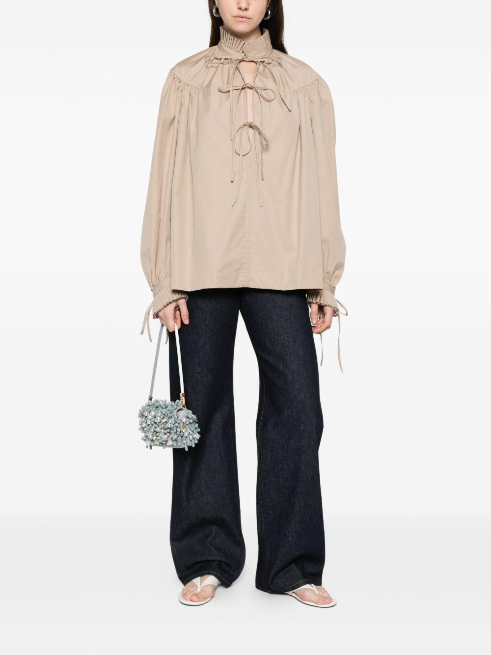 Top a collo alto Catya in beige Dries van noten - donna 