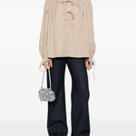 Top a collo alto Catya in beige Dries van noten - donna 