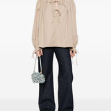 Top a collo alto Catya in beige Dries van noten - donna 