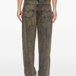 578 jeans larghi scoloriti in beige e grigio Levi's - uomo 