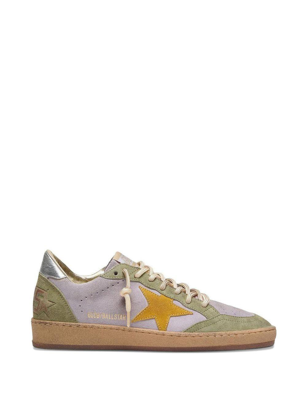 Sneakers Ball Star in viola e verde Golden goose - donna 
