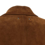 Giacca in suede monopetto Robyn in marrone 