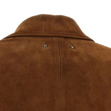Giacca in suede monopetto Robyn in marrone 