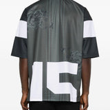 T-shirt con stampa floreale in grigio Ih nom uh nit - uomo 