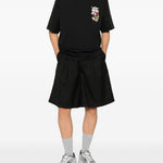T-shirt ricamata in nero Kenzo - uomo 