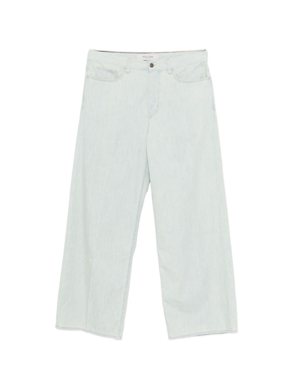 Pantaloni a gamba dritta in celeste Golden goose - uomo 