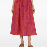 Gonna Berlina con stampa florale multicolor in Max Mara - donna 