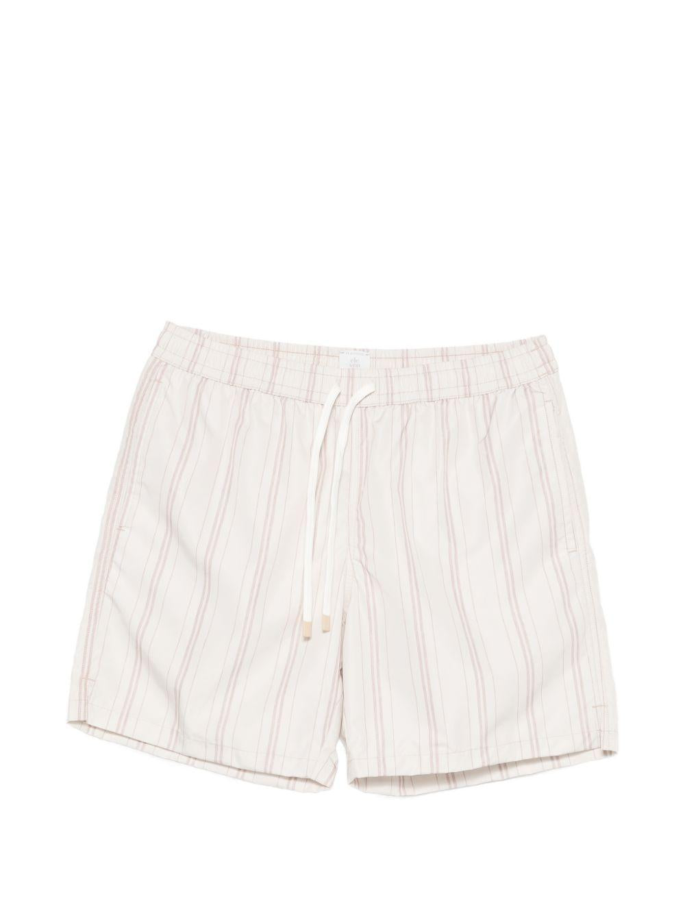 Pantaloncini da mare a righe in bianco Eleventy - uomo 