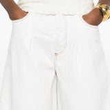 Jeans le de-nimes ovalo  in bianco Jacquemus - donna 