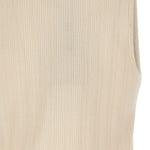 Top a coste ricamato in beige Drole de monsieur - uomo 