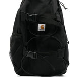 Zaino con applicazione in nero - unisex 
