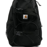 Zaino con applicazione in nero - unisex 
