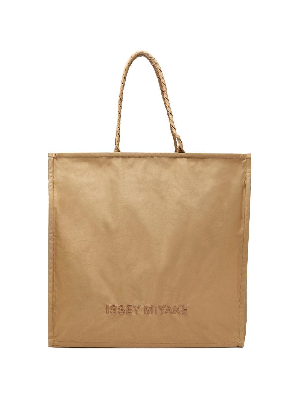 Borsa tote con logo in beige Issey Miyake - donna 