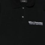 Polo con ricamo in nero Willy chavarria - uomo 