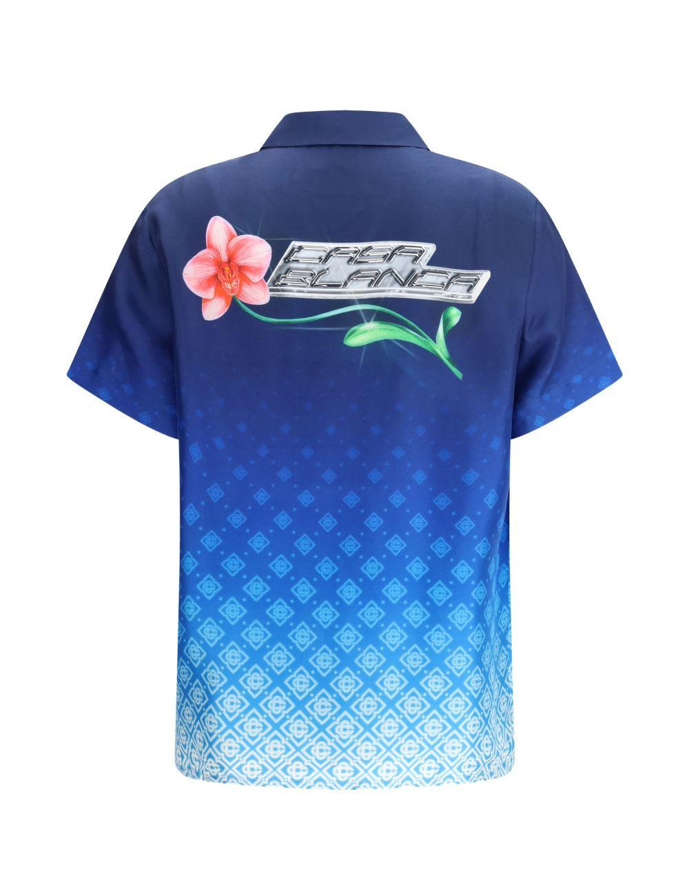 Camicia con stampa monogram in blu Casablanca - donna 