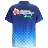 Camicia con stampa monogram in blu Casablanca - donna 