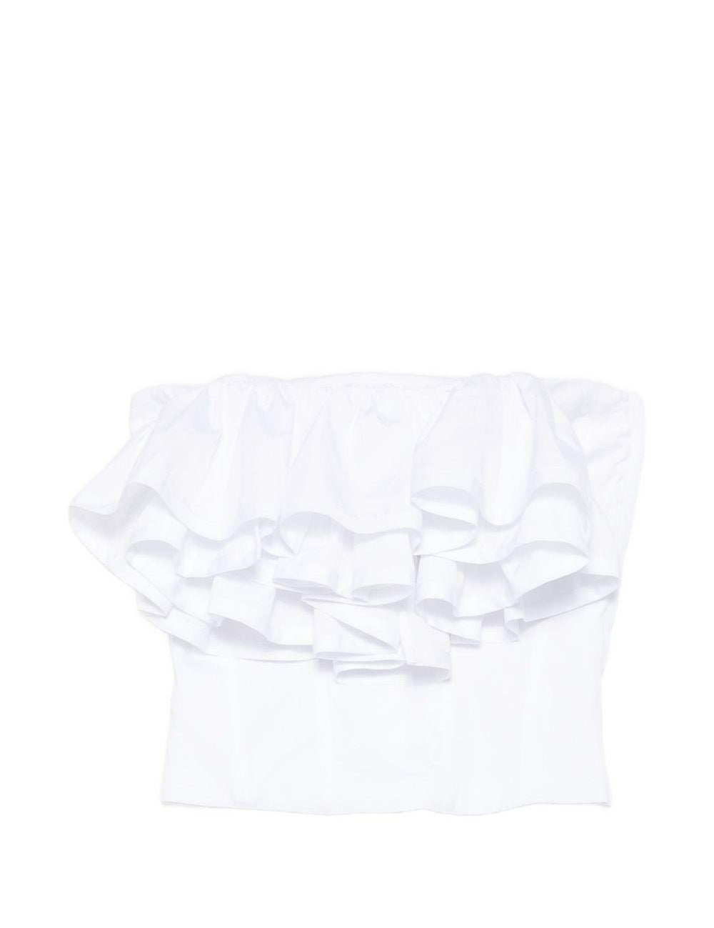Top volant in bianco Viktor&rolf - donna 